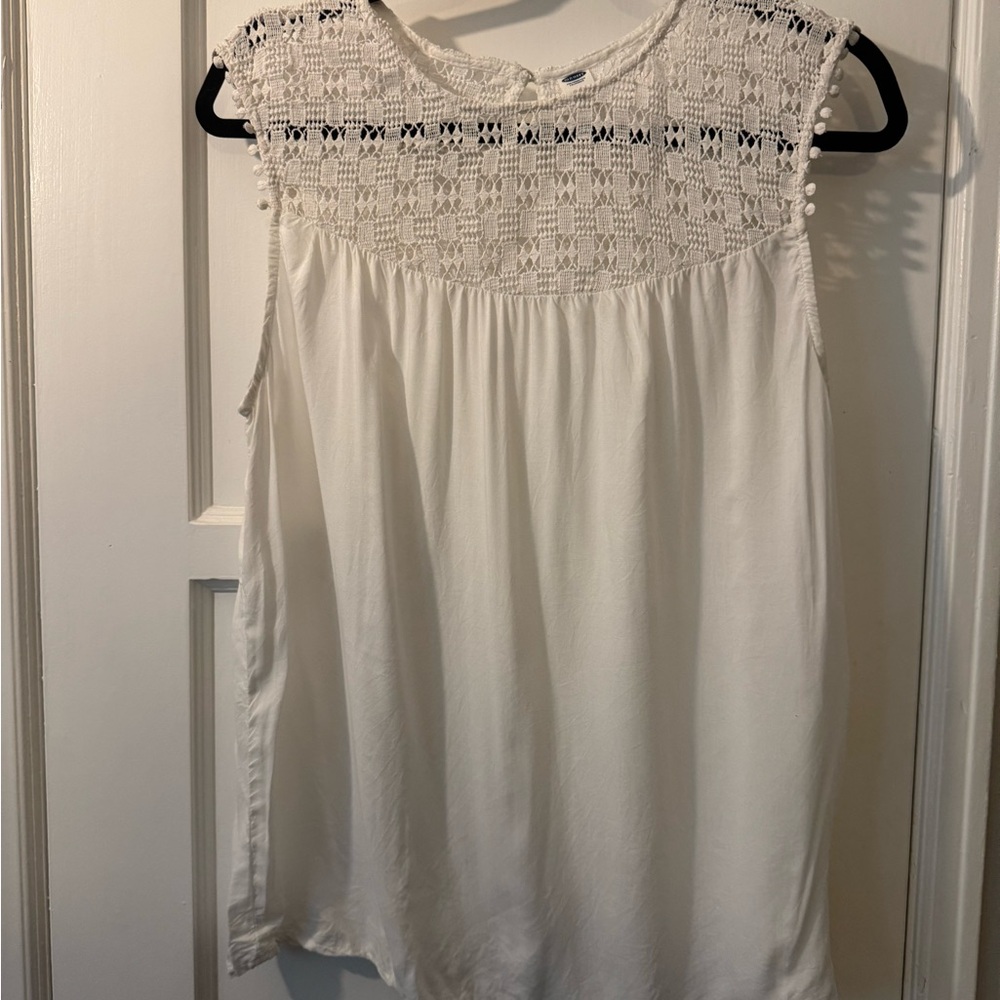 Old Navy White Lace Women's Blouse